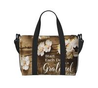Sac fourre-tout de voyage imprimé avec citations inspirantes, sac de sport de grande capacité, sac à bandoulière léger pour w nd, unisexe