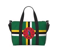 Sac fourre-tout de voyage imprimé drapeau du Commonwealth de Dominique, grande capacité, sac de sport, sac à bandoulière léger, unisexe