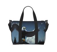 Sac fourre-tout de voyage imprimé Eagle Under the Stars, sac de gym de grande capacité, sac de voyage léger, sac à bandoulière pour w nd, unisexe