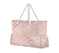 Sac fourre-tout de voyage robuste avec poches latérales et porte-gobelets sur le côté Or rose