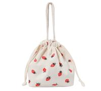 Sac fourre-tout décontracté avec cordon de serrage - Sac besace chic chic pour femme - Pour tous les jours, l'université, les voyages, Blanc 1, 200.00 x 180.00 x 110.00 mm