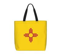 Sac fourre-tout décontracté pour femme, motif drapeau du Nouveau-Mexique, sacs fourre-tout réutilisables, sacs à bandoulière multifonctions, grande capacité