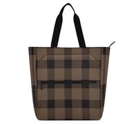 Sac fourre-tout décoratif pour livres pour enfants, femmes et hommes, marron, carré, léger, réutilisable, sac à main pour l'école, le travail, les voyages, arc-en-ciel para guardar libros