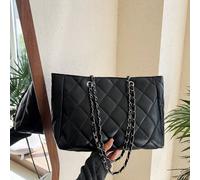 Sac fourre-tout doux et grande capacité pour femmes, de couleur unie avec broderie, motif de damier et diamants. Parfait pour les déplacements professionnels, les voyages, les visites d'amis et la pri