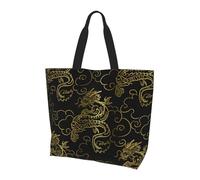 Sac Fourre-Tout Dragon Sac Cabas Pliable Décontracté Sacs De Courses Pour Quotidienne Voyage École