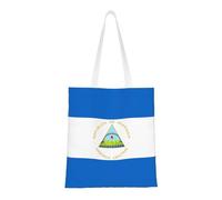 Sac fourre-tout drapeau du Nicaragua. Toile légère, double poignée, sac fourre-tout élégant pour femme, parfait pour le shopping, le travail et le transport quotidien.