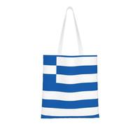 Sac fourre-tout drapeau grec. Toile légère, double poignée, sac fourre-tout élégant pour femme, parfait pour le shopping, le travail et le transport quotidien.