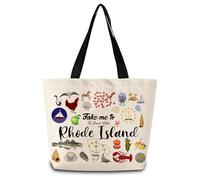 Sac Fourre-Tout Emmène-Moi À Rhode Pliable Sac De Plage Décontracté Cabas Shopper Pour Gym Courses Marché