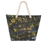Sac fourre-tout en corde de chanvre | Grand sac à main réutilisable en tissu Oxford | Sac à main étanche DIY personnalisable pour femmes/hommes | Sac à provisions respectueux de l'environnement, Style