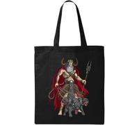 Sac fourre-tout en coton écologique avec chien grec hadès avec cerbère Noir, Noir , Taille unique