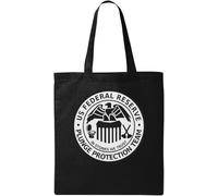 Sac fourre-tout en coton écologique avec inscription « We Trust » de la Réserve fédérale américaine en coton écologique Noir, Noir , Taille unique