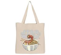 Sac fourre-tout en coton imprimé Star Wars à longues anses - 38 x 40 cm | Design sous licence Star Wars - Sac de courses léger - Idéal pour l'école, le shopping, la plage et les voyages -Tote Bag