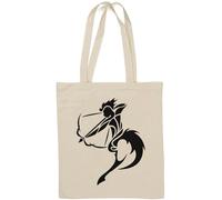 Sac fourre-tout en coton naturel avec horoscope du Sagittaire - Blanc