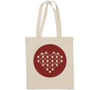 Sac fourre-tout en coton naturel avec logo « I Love Neural Networks AI » - Blanc