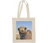 Sac fourre-tout en coton naturel I Said Pay Attention Art Blanc