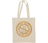 Sac fourre-tout en coton naturel sans gluten Blanc