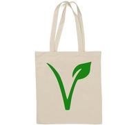 Sac fourre-tout en coton naturel végétarien végétarien vert