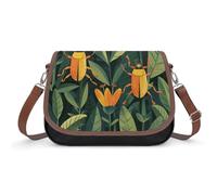Sac fourre-tout en cuir doublé pour ordinateur portable motif coccinelle dorée - Sac à main pour ordinateur portable - Sac à main avec poignée sur le dessus - Style - Taille unique