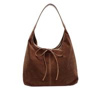 Sac fourre-tout en daim pour femme, sac à bandoulière rétro ample, capacité, pochette fourre-tout élégante sous les bras pour le shopping quotidien, le travail scolaire, marron, Urlaub Dekor