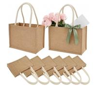 Sac Fourre-Tout En Jute 8 Grandes Pochettes Portables Et Multifonctions En