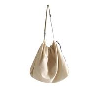Sac fourre-tout en nylon pour femme et fille, étudiante, décontracté, avec cordon de serrage, grande capacité, polyvalent, Beige Bg, Medium