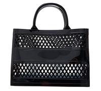 Sac fourre-tout en PVC de grande capacité, sac de plage en caoutchouc et silicone, embrayage centrifuge 3/4 alésage, Noir , Taille unique