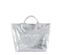Sac fourre-tout en PVC en cuir PU - Sac à main élégant avec poignée supérieure - Grand sac à bandoulière pour femme, Argenté., 330.00x310.00x130.00mm/12.99x12.2x5.12 inch