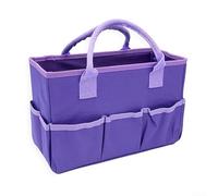 Sac fourre-tout en tissu Oxford pour le rangement des œuvres d'art et d'artisanat avec plusieurs poches, résistant aux éclaboussures et doublure en carton renforcé pour plus de stabilité