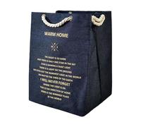Sac fourre-tout en tissu - Panier de rangement, conteneur à linge en tissu, support utilitaire robuste, design pliable permettant d'économiser de l'espace | Solution de stockage à poignée renforcée, o