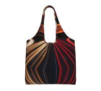 Sac fourre-tout en toile avec impression de lumière d'autoroute, sac à main à bandoulière, sac à provisions, Noir , Taille unique