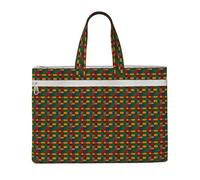 Sac fourre-tout en toile avec impression patchwork de style africain pour bureau, voyage, shopping, trajets au bureau