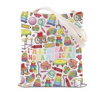 Sac fourre-tout en toile avec inscription « I'm A Therapist Not A Magician », Sac fourre-tout thérapeute, 35*40cm