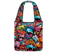Sac fourre-tout en toile avec tournesol étoilé et papillon de rêve pour femme, sac à main, sac à main décontracté pour voyage, travail, shopping, Multicolore 5., Taille unique