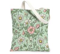 Sac fourre-tout en toile chrysanthème pour femme, sac de courses lavable et réutilisable pour shopping, brunch, parc, bibliothèque, excursions d'une journée, 33 x 38 cm