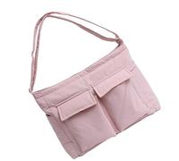 Sac fourre-tout en toile de couleur unie en tissu respirant pour intérieur spacieux, sac multi-usage pour l'entraînement, les trajets en toile, a, One Size