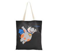 Sac fourre-tout en toile hippopotame drôle avec poignées - Sac fourre-tout esthétique en toile pour femme pour amie Bolsa de Lona