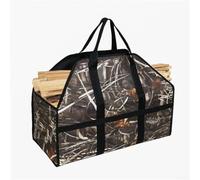 Sac fourre-tout en toile pour bois de chauffage conçu avec des sangles robustes et un cadre entièrement fermé pour éviter le désordre et permettre le transport facile du bois de chauffage vers la
