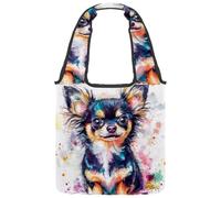 Sac fourre-tout en toile pour femme, joli espace avec planètes, étoiles, motif astrologie, sac fourre-tout réutilisable pour les courses, le travail, Multicolore 10., 14.1x14.9in/36x38cm
