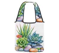 Sac fourre-tout en toile pour femme, joli espace avec planètes, étoiles, motif astrologie, sac fourre-tout réutilisable pour les courses, le travail, Multicolore 02, 14.1x14.9in/36x38cm