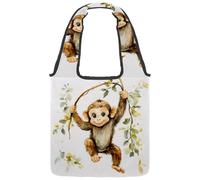 Sac fourre-tout en toile pour femme, joli espace avec planètes, étoiles, motif astrologie, sac fourre-tout réutilisable pour les courses, le travail, Multicolore 08, 14.1x14.9in/36x38cm