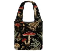 Sac fourre-tout en toile pour femme, motif éléphants indiens et éléments floraux, violet, sac fourre-tout réutilisable pour les courses, le travail, Multicolore 09, 14.1x14.9in/36x38cm