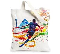 Sac fourre-tout en toile pour femme, motif feux d'artifice dynamiques d'été, ruban arc-en-ciel, lavable et réutilisable, idéal pour la famille, les amis, les collègues, la lecture, les amoureux, 33 x