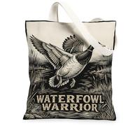 Sac fourre-tout en toile sur le thème des oiseaux d'eau et canard colvert