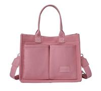 Sac Fourre-tout en Velours Côtelé - Besace - Voyage - Bandoulière - Main 2023, B Rose., Taille Unique