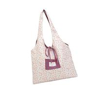 Sac fourre-tout esthétique en toile réutilisable pour femme - Pour les vacances décontractées, le shopping, le travail, la salle de sport - Motif floral, Tel que montré, Taille unique