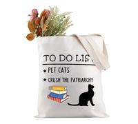 Sac fourre-tout féministe avec inscription « To Do List » - Cadeau pour féministe et féministe, The Patriarchy Tote EU