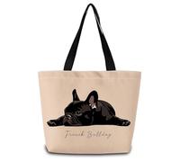 Sac Fourre-Tout Femme Bouvier Français Durable Sac De Gym Pliable Cabas Shopper Pour Homme Piscine Travail