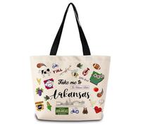 Sac Fourre-Tout Femme Emmène-Moi En Arkansas Léger Sac Piscine Durable Cabas Shopper Pour Maman Quotidien Plage