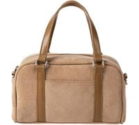 Sac fourre-tout for femme, sac à bandoulière souple en polyester, style décontracté, style vintage, idéal for le bowling, collection automne-hiver(Apricot)