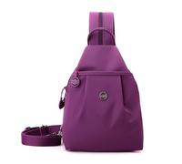 Sac fourre-tout imperméable à 2 voies convertible, sac de voyage en Oxford anti-vol de grande capacité, deux sacs à bandoulière/bandoulière, lilas, L